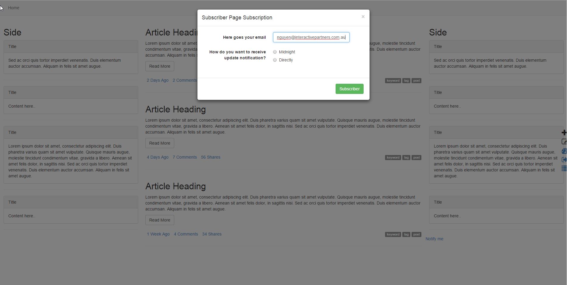 Subscribe to Automatic Updates