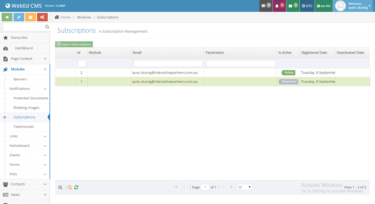 Subscribe to Automatic Updates
