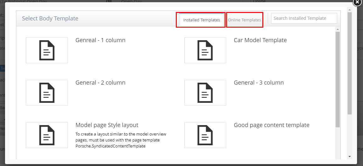 Using Body Templates