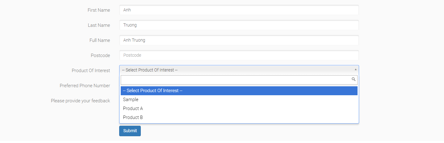 Products of interest