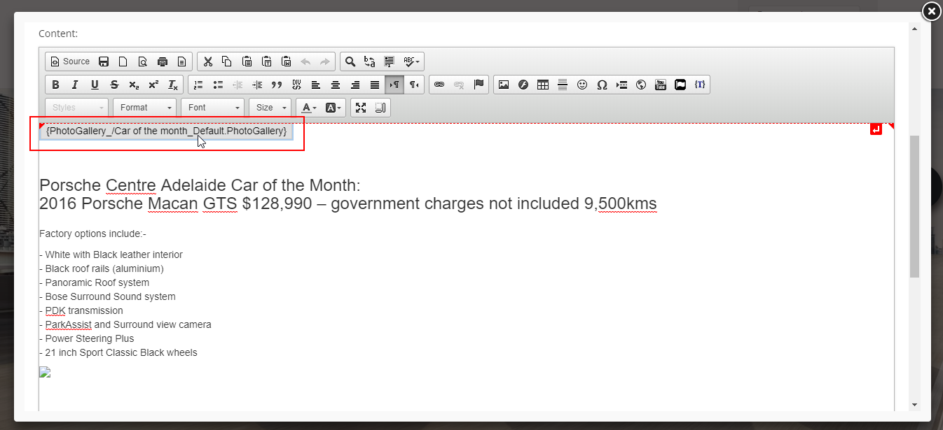 Updating Photo Gallery