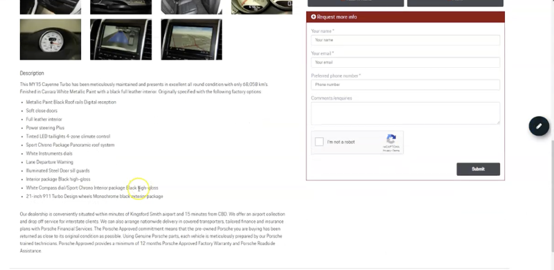 Vehicle Listing Descriptions
