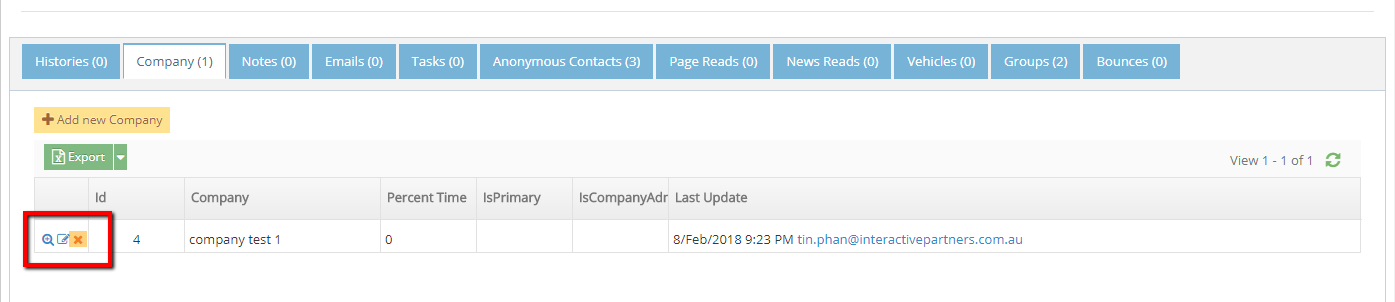 Contacts To Companies