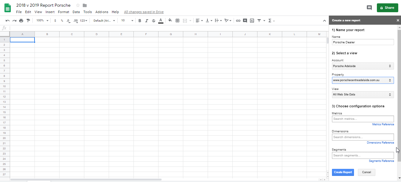 Managing Analytics Account