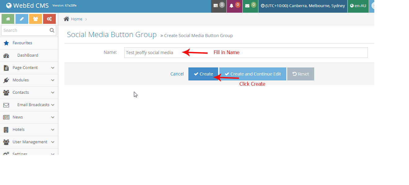 Social Media Buttons