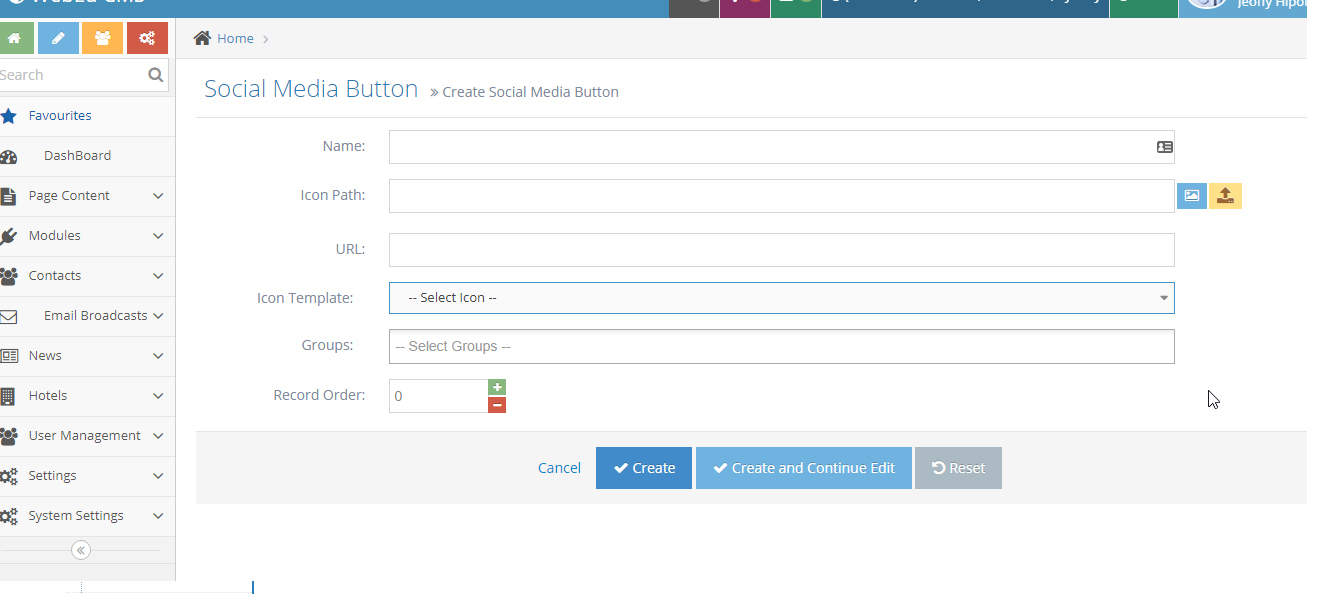Social Media Buttons