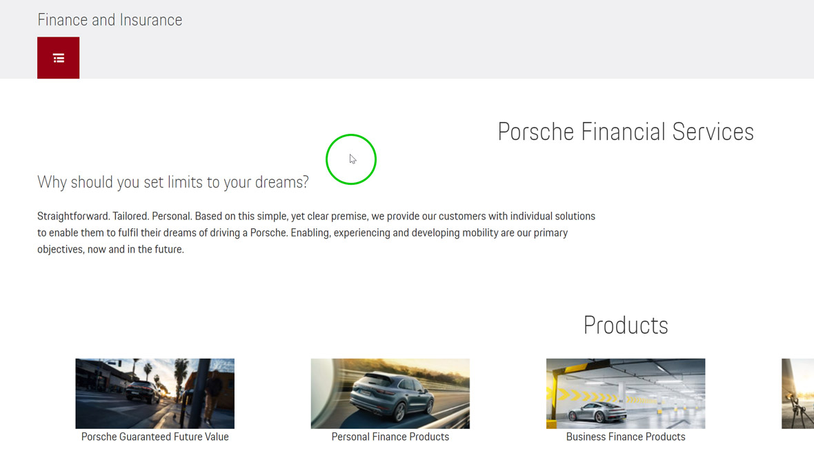 Double-click on the area