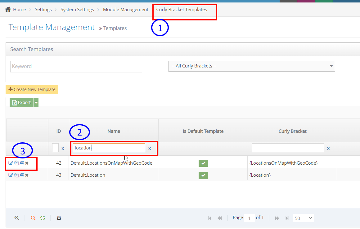 Curly Bracket Templates